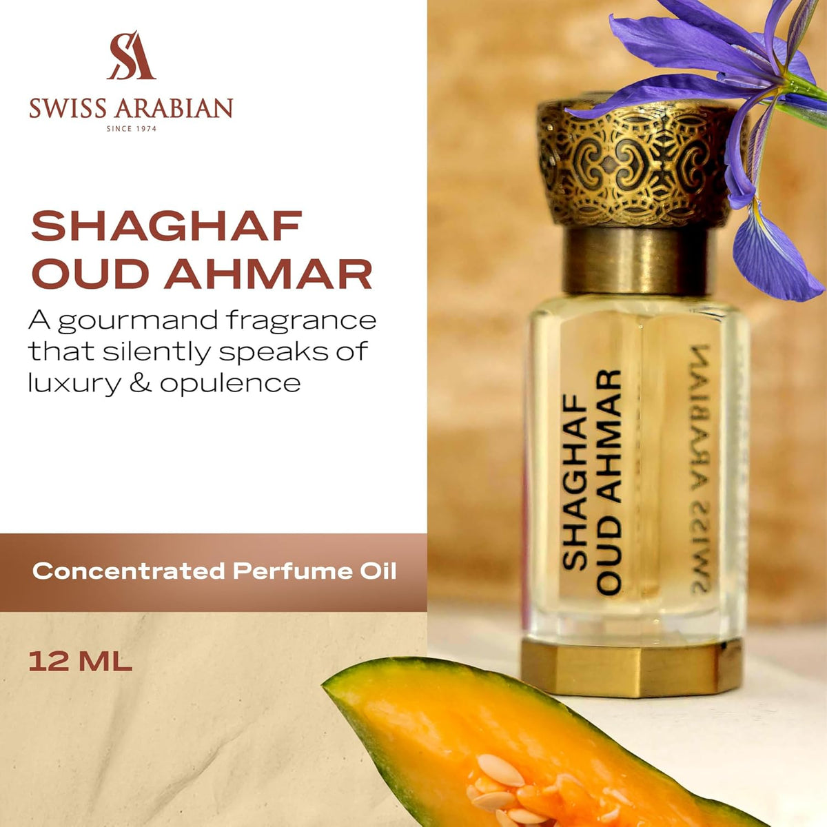 Swiss Arabian Shaghaf Oud Ahmar Óleo Perfumado 12ml