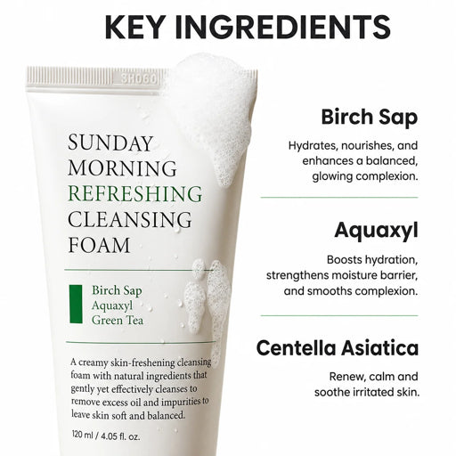 Axis-Y Sunday Morning Refreshing Espuma de Limpeza 120ml
