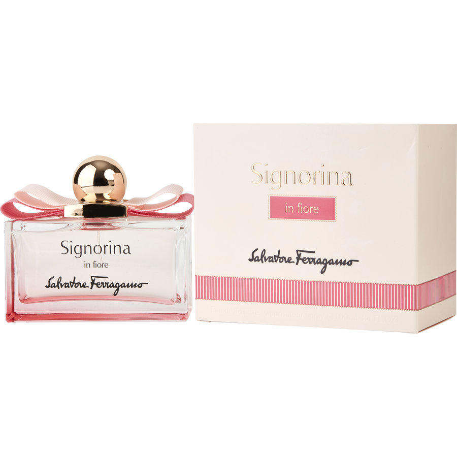 Salvatore Ferragamo Signorina In Fiore EDT 100ml para ela (Ref. 0327)