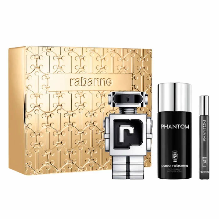 Paco Rabanne Phantom eau de toilette Set 3 Piezas EDT 100ml