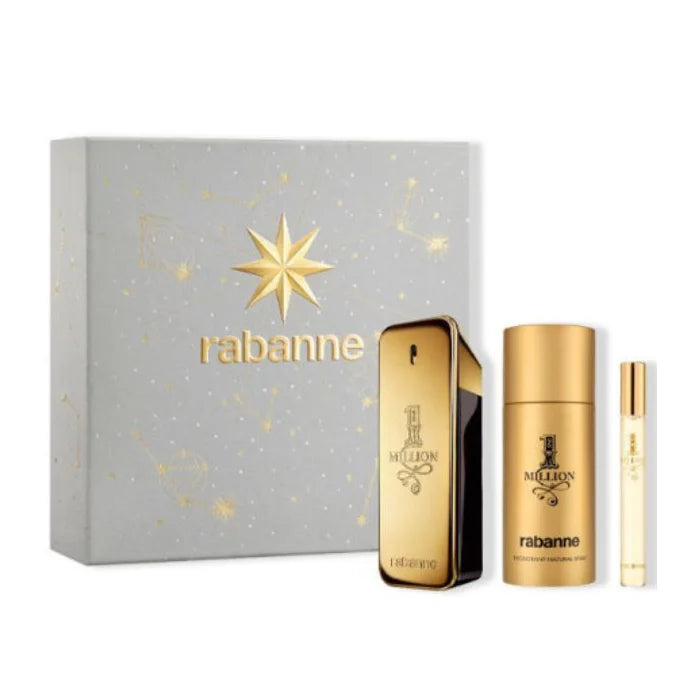 Paco Rabanne 1 Million eau de toilette Set 3 Piezas EDT 100ml
