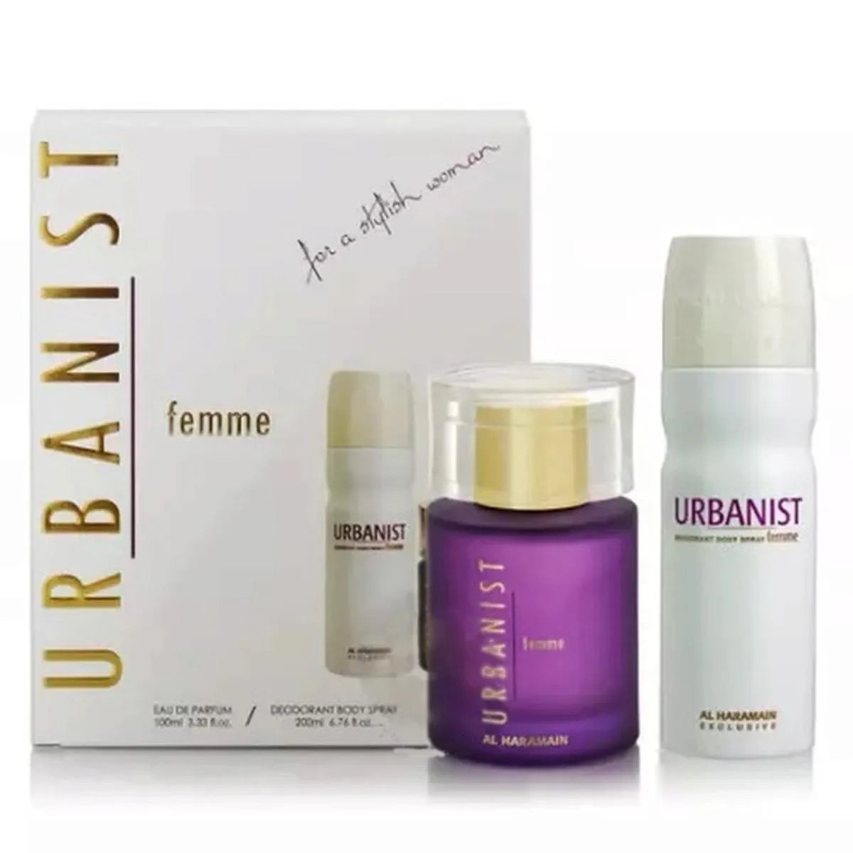 Al Haramain Urbanist Femme (set com desodorizante) 100ml