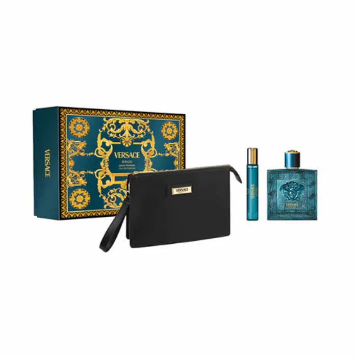 Versace Eros Pour Homme eau de parfum Set 3 Piezas 100ml
