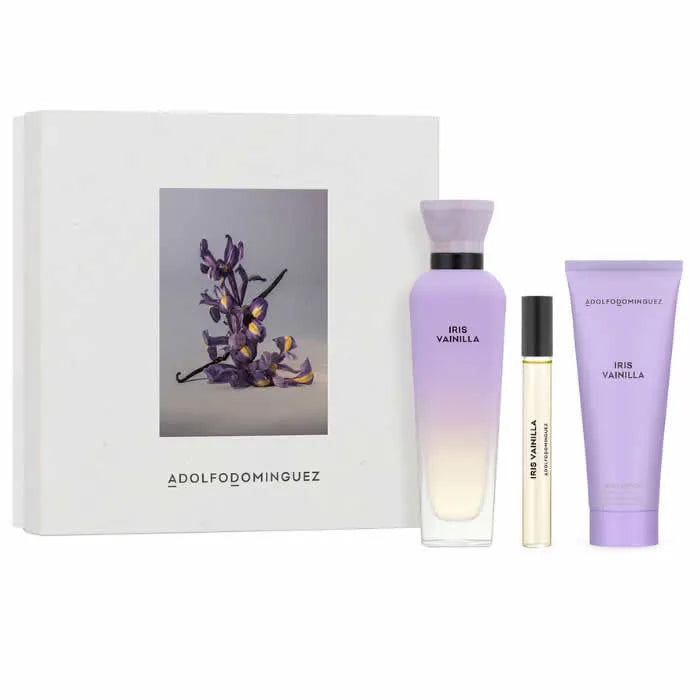 Adolfo Dominguez Iris Vainilla eau de parfum Set 3 Piezas 120ml