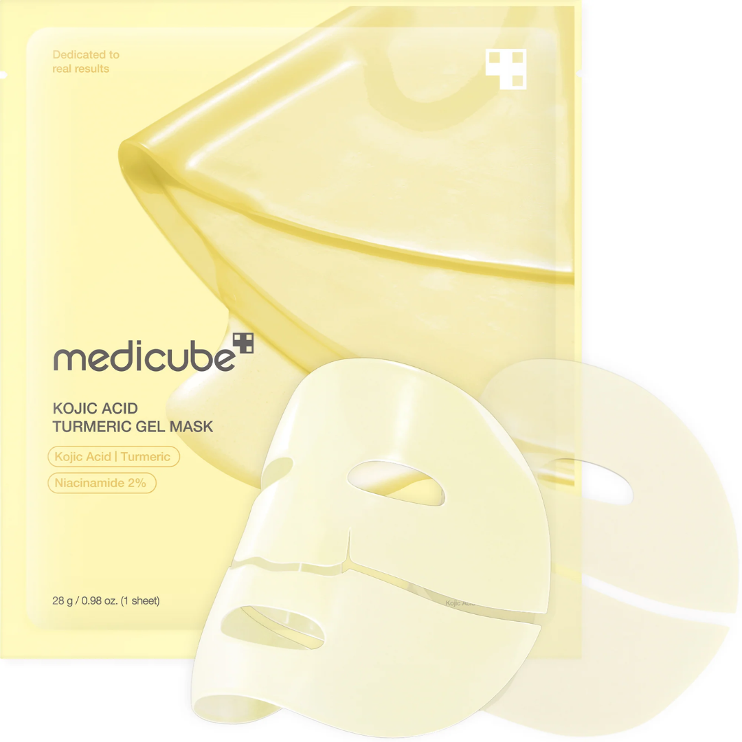 Medicube Maschera in gel illuminante all'acido kojico e curcuma, 1 pz 28 g