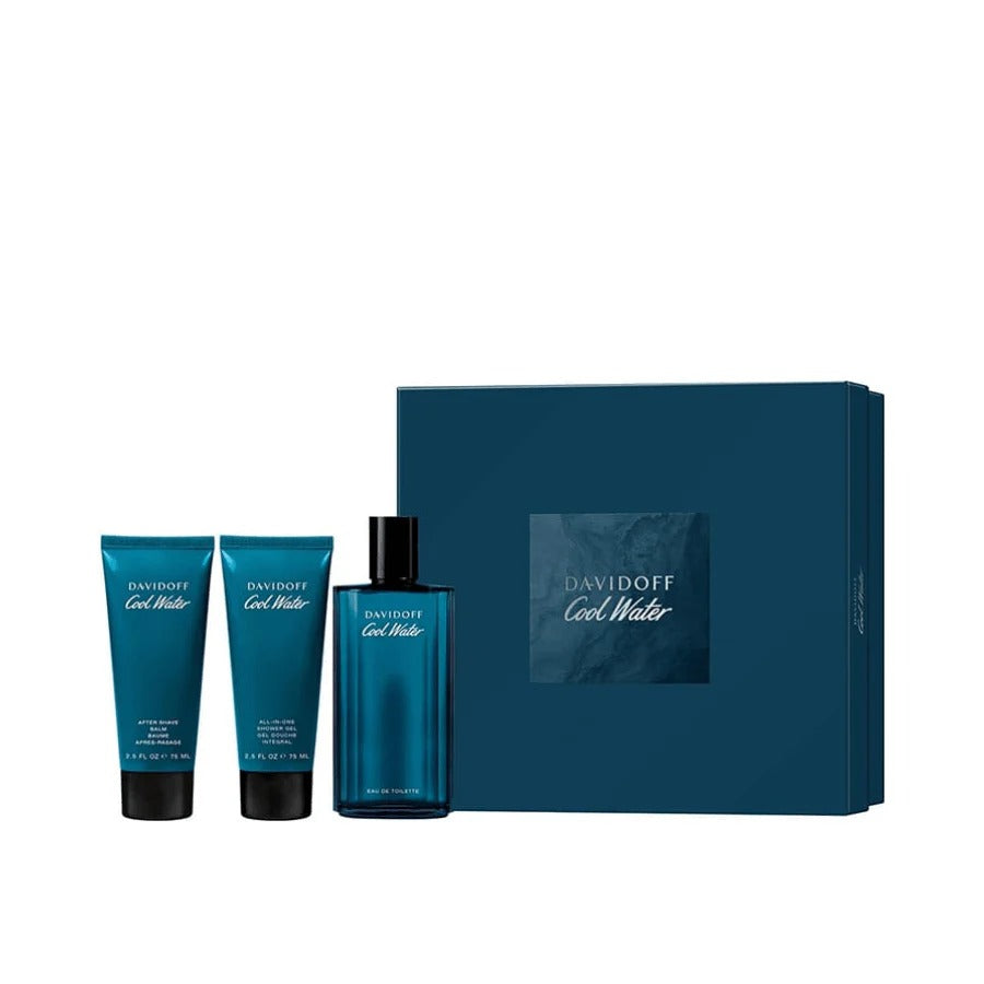 Davidoff Cool Water Man Conjunto EDT 125ml + 2×75ml para ele