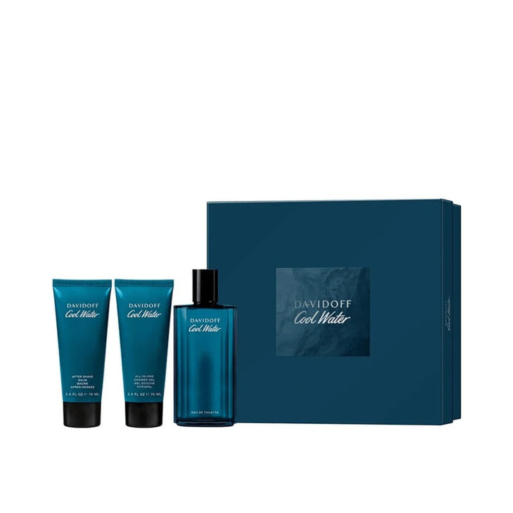 Davidoff Cool Water Man Conjunto EDT 125ml + 2×75ml para ele