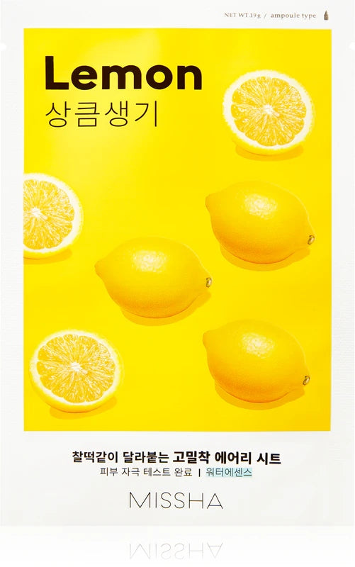 Missha Airy Fit Sheet Mask Lemon Máscara de Tecido 19g