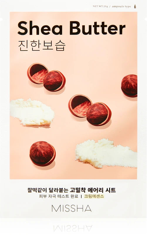 Missha Airy Fit Sheet Mask Shea Butter Máscara de Tecido 19g