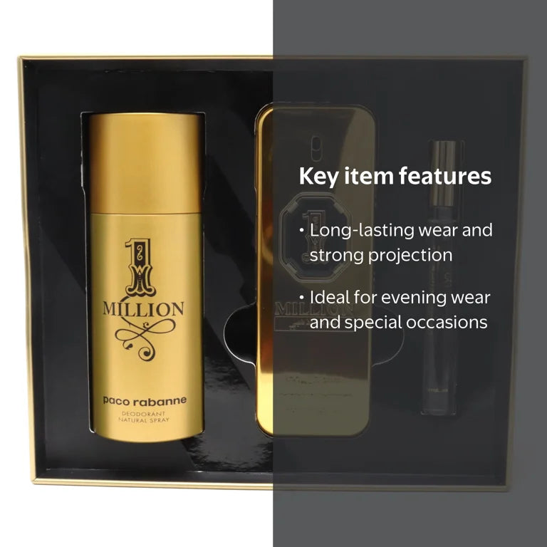 Paco Rabanne Million Gold Intense Conjunto EDP 50ml + Gel 100ml
