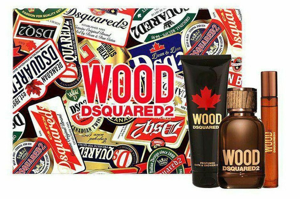 Dsquared2 2 Wood Conjunto 3 Peças para ele